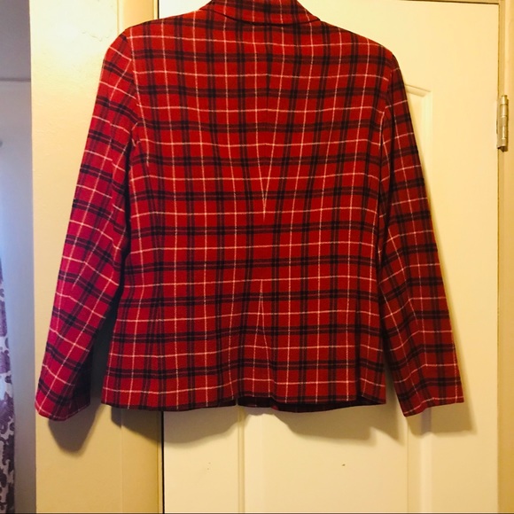 JONES & CO PLAID JACKET SIZE 14 - Picture 5 of 5